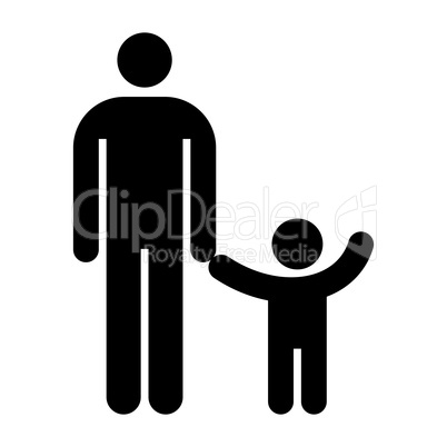 Father and kid symbol