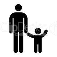 Father and kid symbol