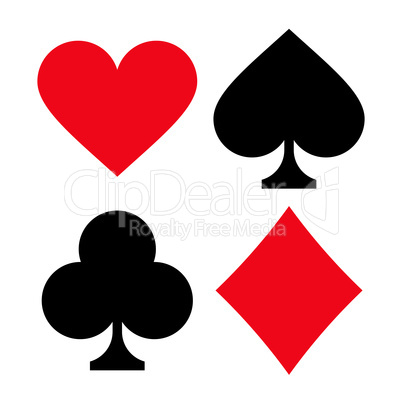 Playing card symbols