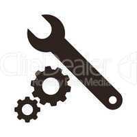 Wrench and gears icon