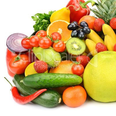 Collection of vegetables and fruits