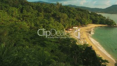 Laem Sing beach. Phuket island. Thailand. View from hill