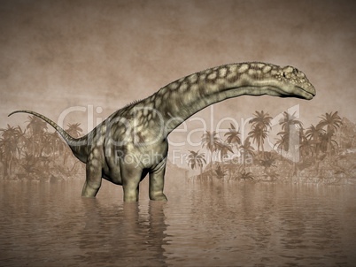 Argentinosaurus dinosaur - 3D render