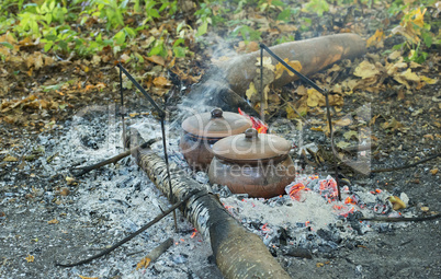 Roast in a clay pot