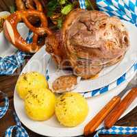 Schweinshaxe - pork knuckle on Bavarian