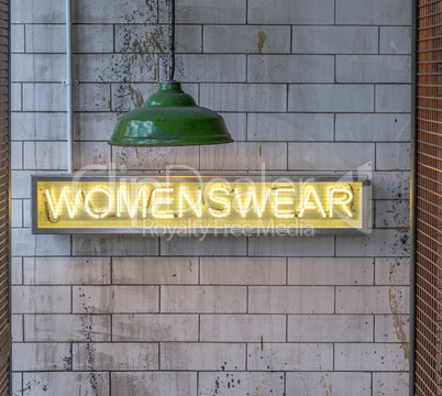 Womens Wear street vintage sign