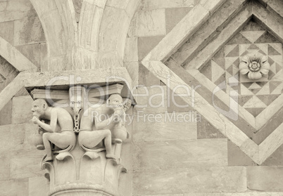 Architectural detail of Piazza dei Miracoli, Pisa