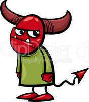 little devil cartoon illustration