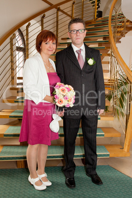 Memory image of the bride and groom