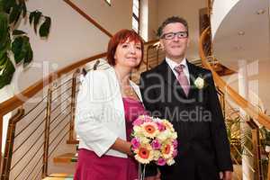 Memory image of the bride and groom