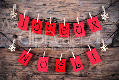 Red Tags with Joyeux Noel