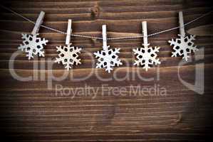 Snowflakes on a Line