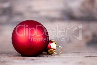 Christmas Ball on Wood