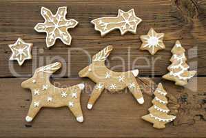 Ginger Bread Reindeers, Stars, Snowflakes and Trees