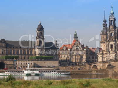 Elbe river in Dresden