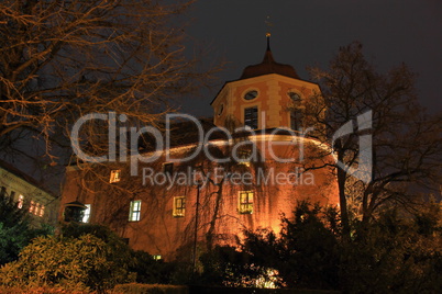 Zittau at night