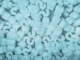 Polystyrene beads background