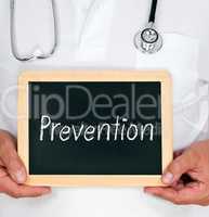 Prevention - Doctor with chalkboard