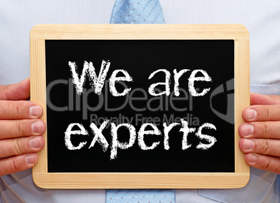 We are experts