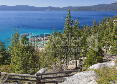 Beautiful Shoreline of Lake Tahoe