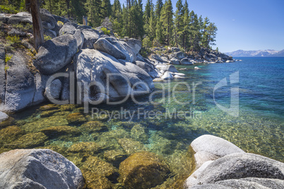 Beautiful Shoreline of Lake Tahoe