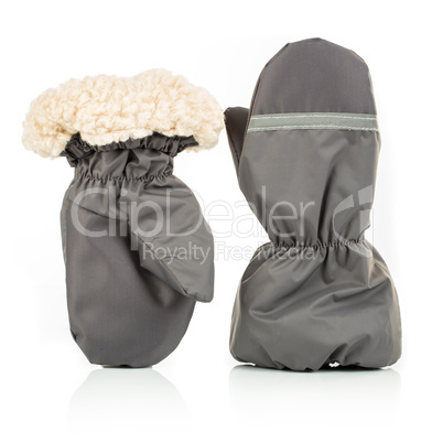 Children's autumn-winter mittens