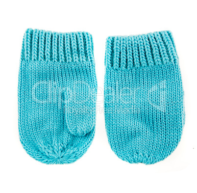 Baby woolen mittens