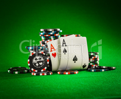 chips and two aces