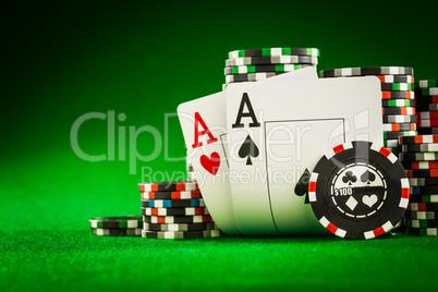 chips and two aces