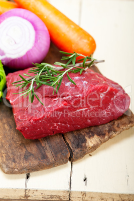 fresh raw beef cut ready to cook