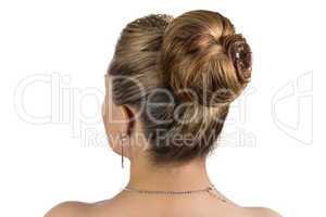 Image of bride's hairstyle