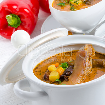 Oxtail soup