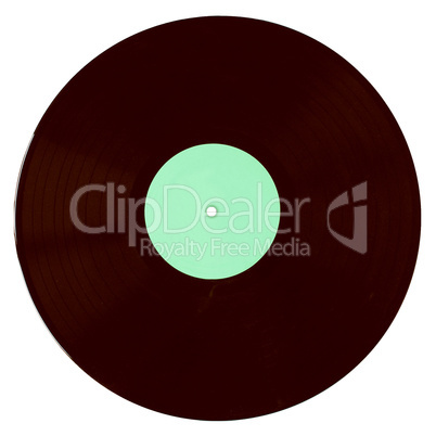 Retro look Vinyl record