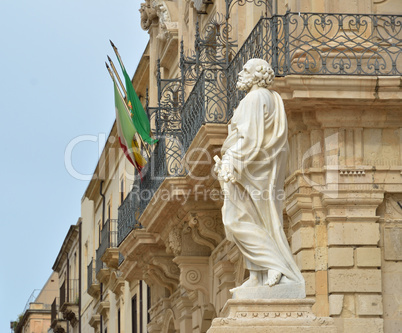 Architectural details of the ancient Syracuse