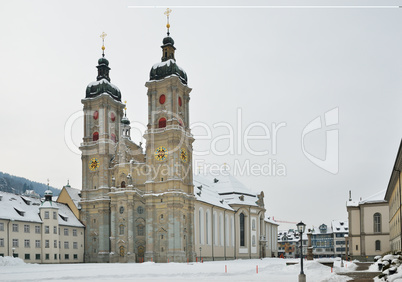 Winter view of St. Gallen