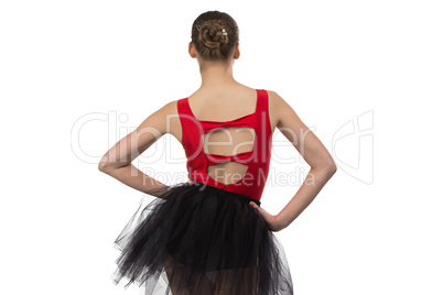 Photo of ballerina from the back