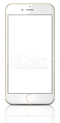 New Gold Smartphone with blank screen