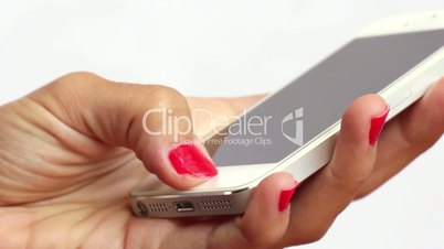 Businesswoman Smart Phone Messaging