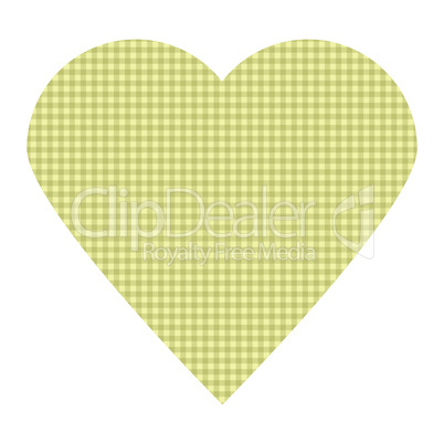 Textiles green vector heart