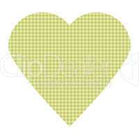 Textiles green vector heart