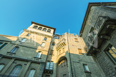 Streets and buildings of San Marino