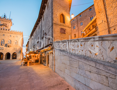 Streets and buildings of San Marino