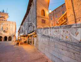 Streets and buildings of San Marino