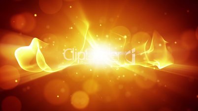 flowing energy orange abstract loop background