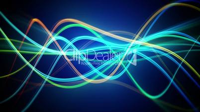 colorful flowing lines loopable background