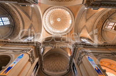 Interior of Neonian Baptistery in Ravenna, Italy