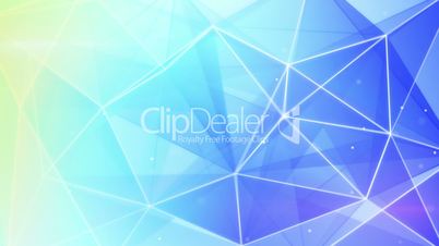 abstract triangle geometrical blue background loop