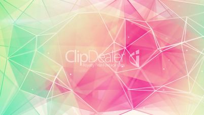 light green pink triangles background loop