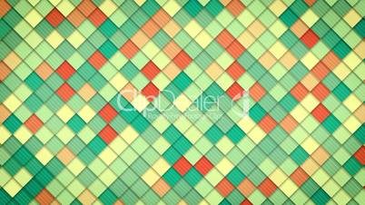 geometric pattern of colorful squares loop