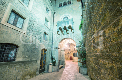 Streets and buildings of San Marino